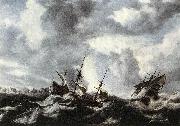 Bonaventura Peeters Storm on the Sea oil on canvas